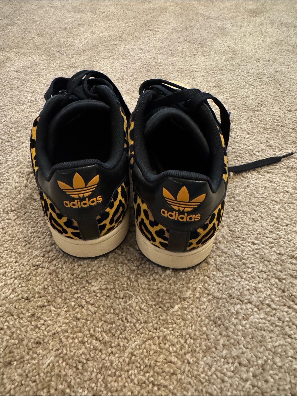 Adidas Leopard Print Superstar Sneakers - Picture 5 of 6